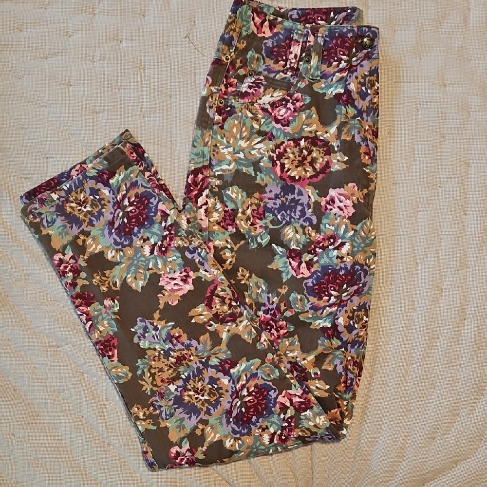 Vintage Floral Jeans